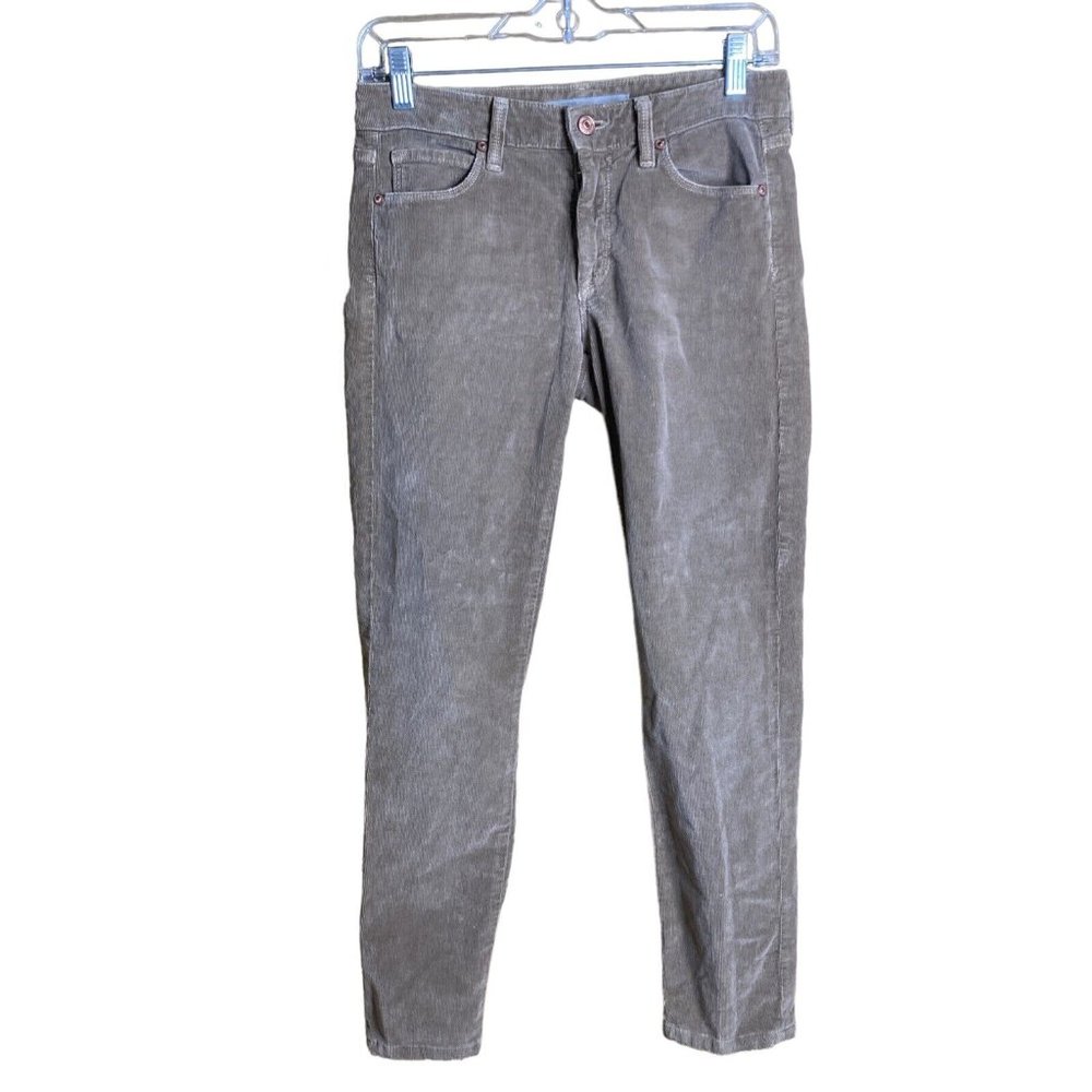 vince skinny ankle corduroy pants womens sz 27 sand wash fall casual